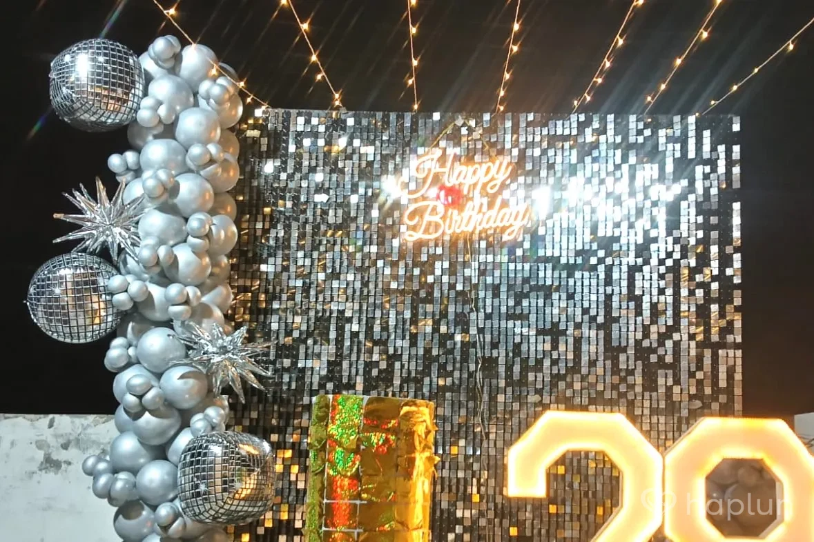 Sequin Birthday Balloon Decoration