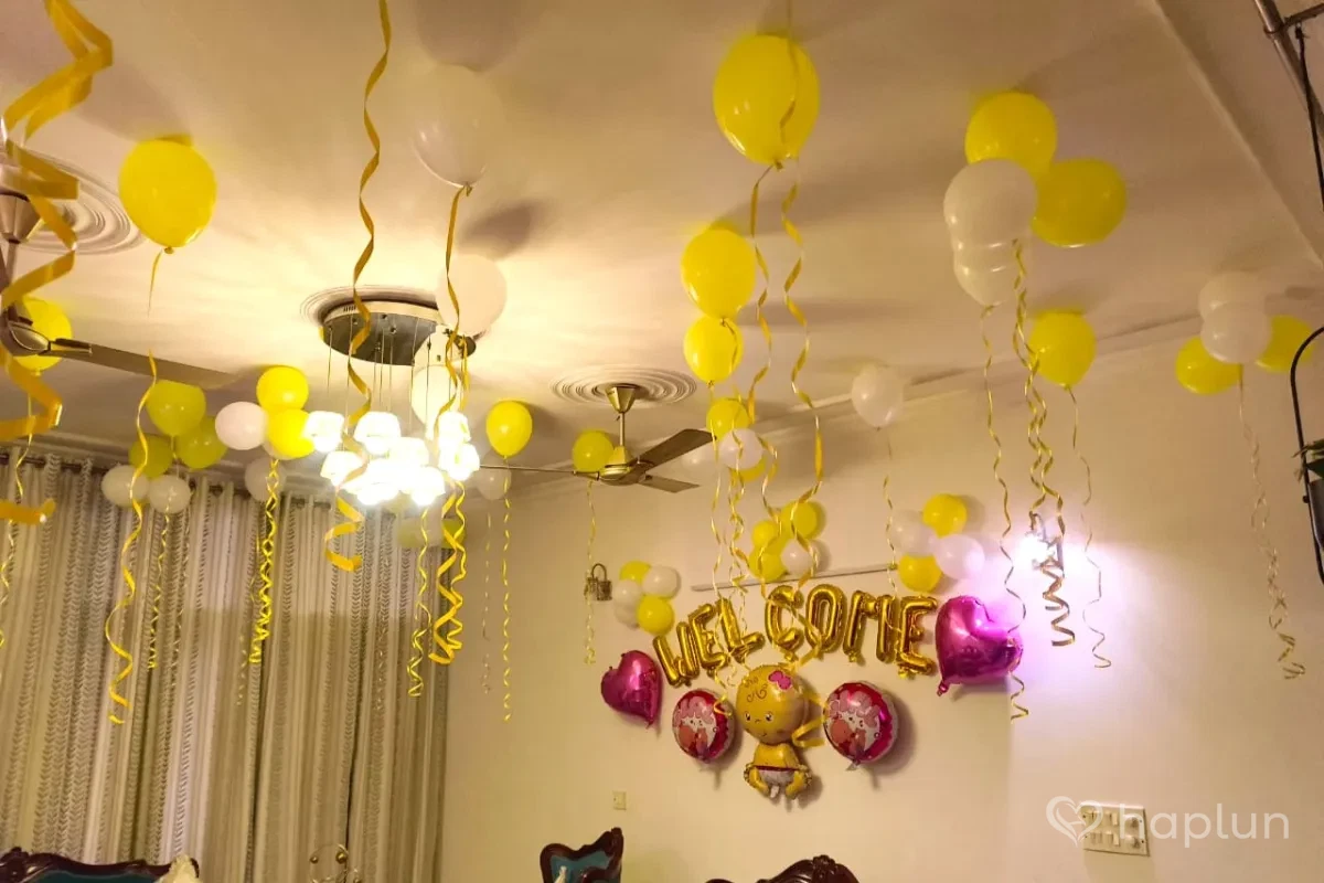 Yellow & White Baby Girl Decor