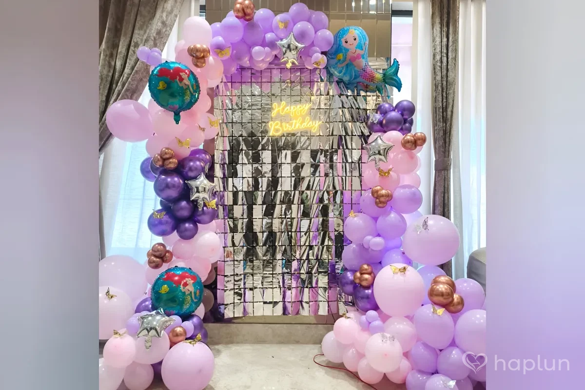 Glossy Mermaid Garland Decor