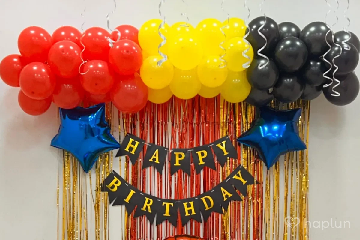 Iron Man Theme Balloon Decoration