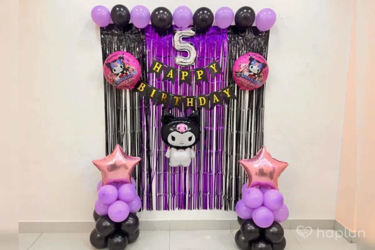 Kuromi Backdrop Decoration for Kids