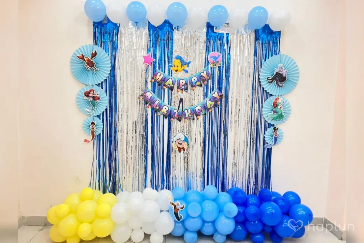 Mermaid Theme Backdrop Decor