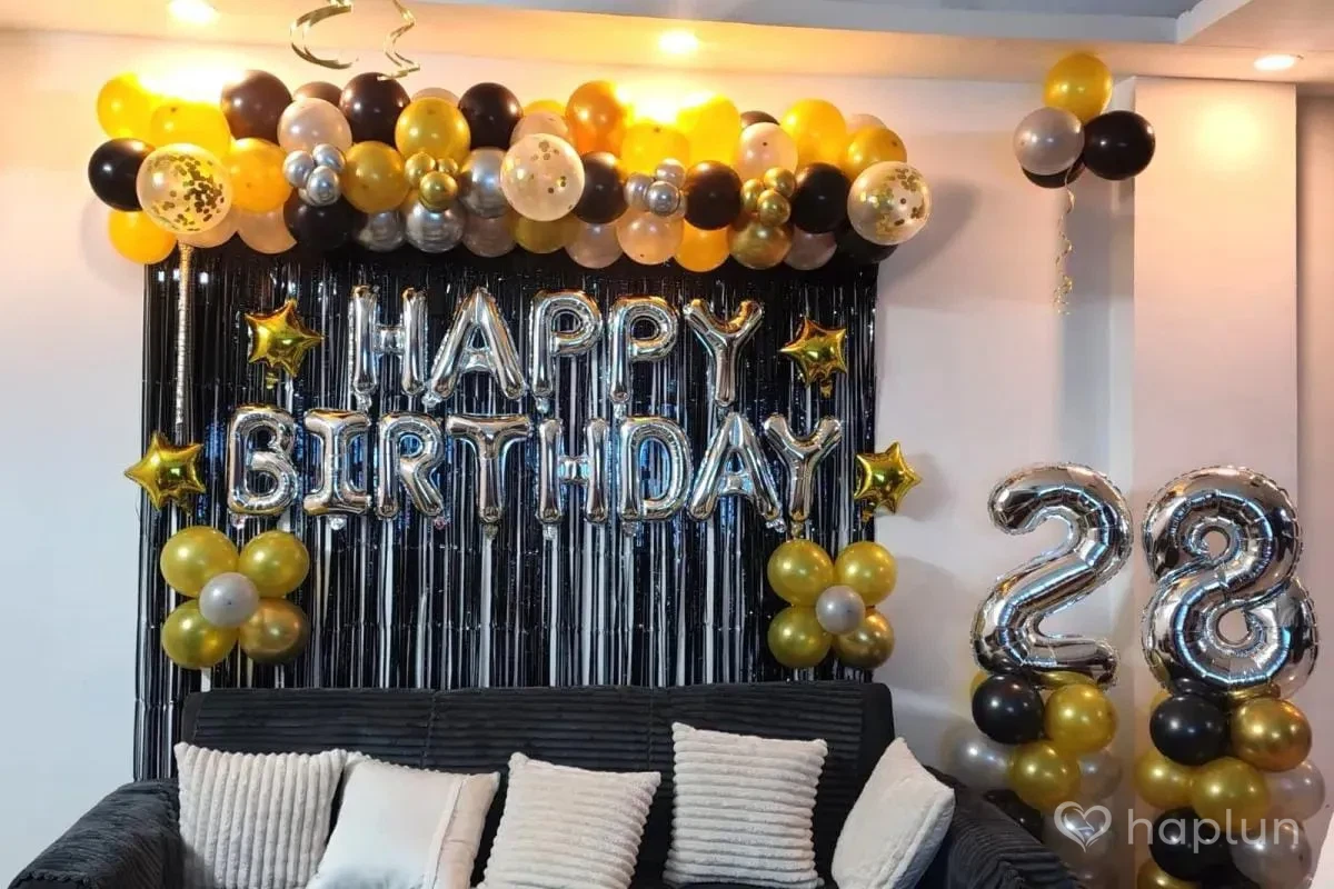Black Golden Special Birthday Decor