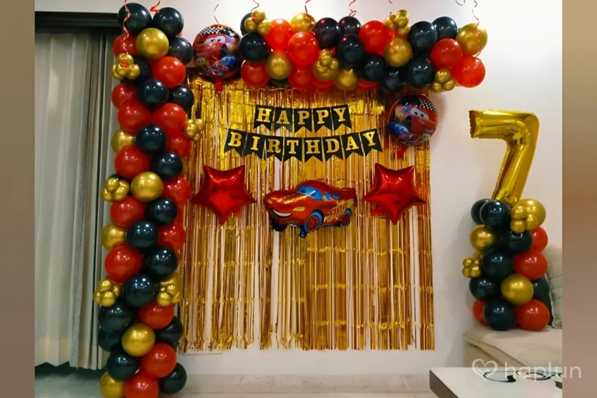 Car Theme Kids Birthday Decoration
