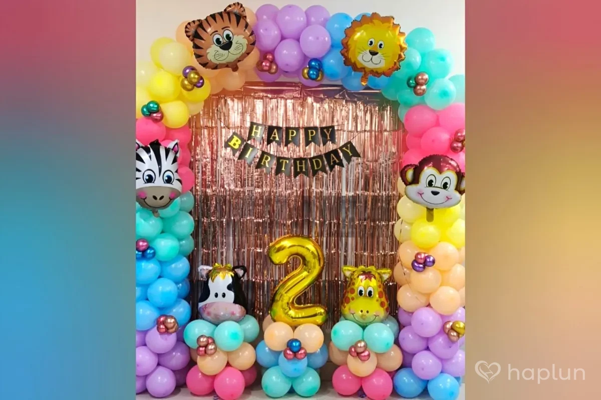 Colorful Jungle Theme Decoration