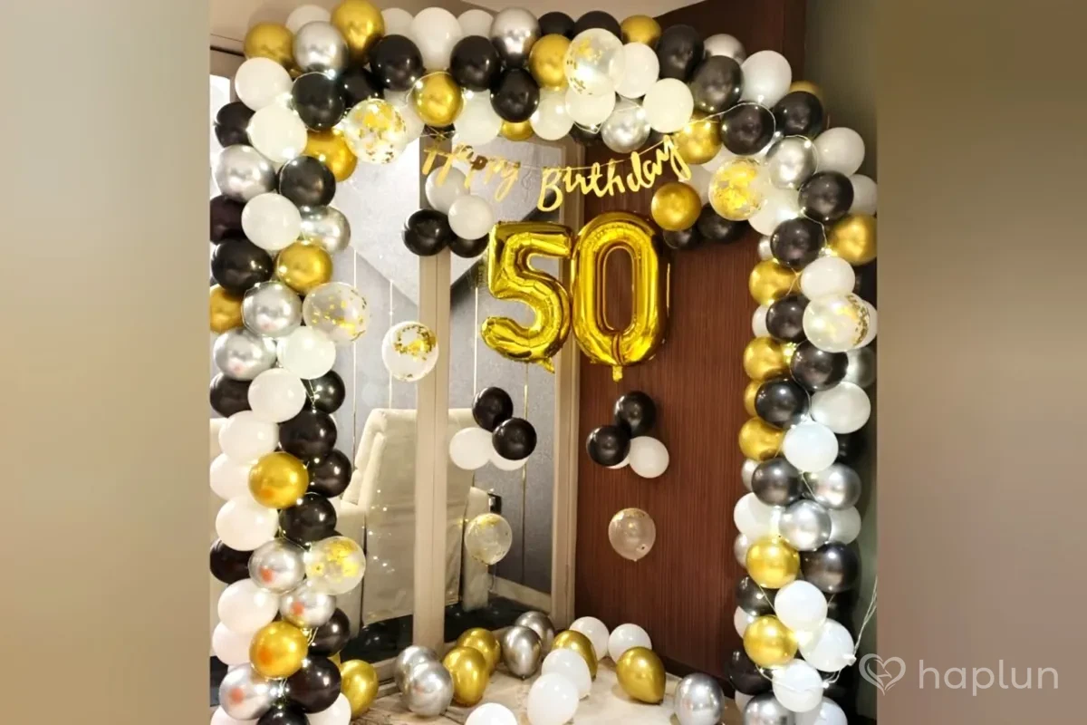 Golden Jubilee Birthday Decor