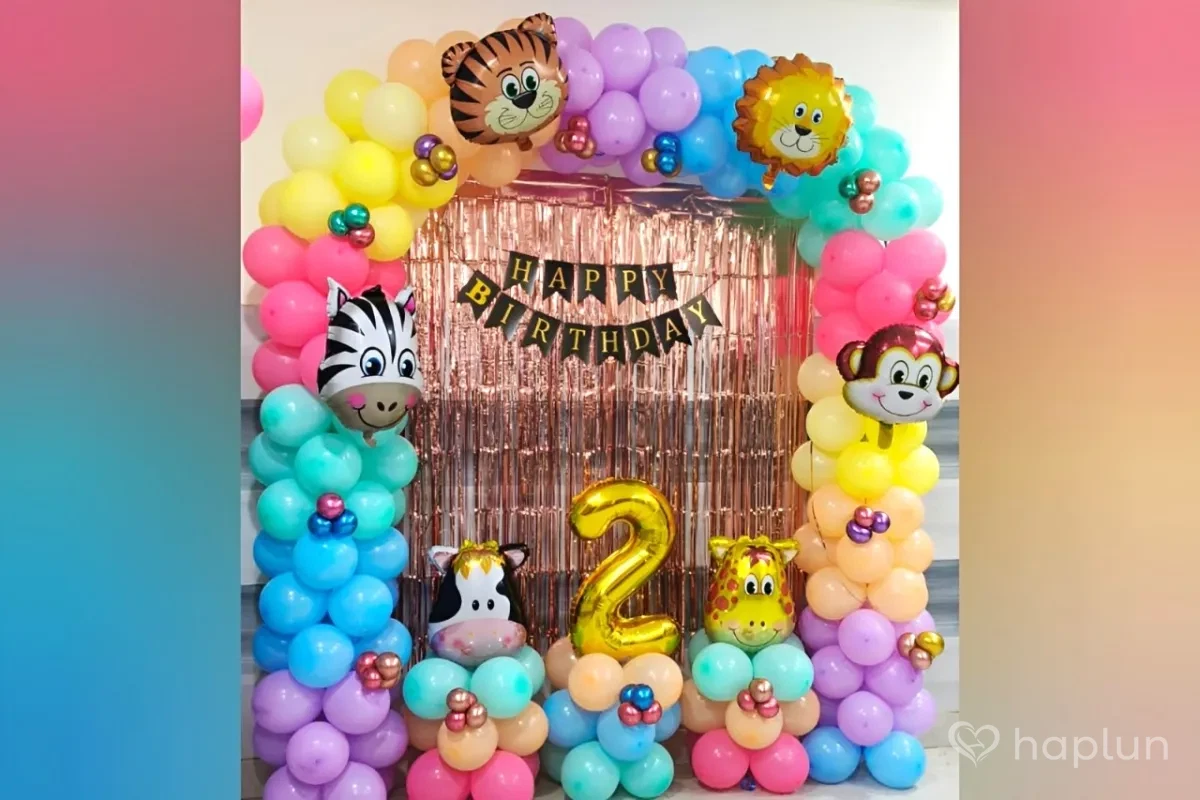 Colorful Jungle Theme Decoration