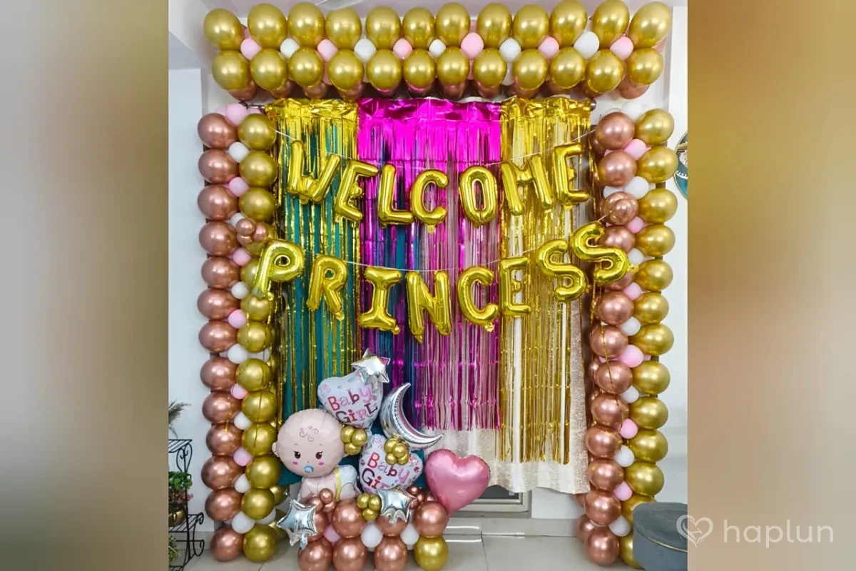 New Born Baby Girl Welcome Decor