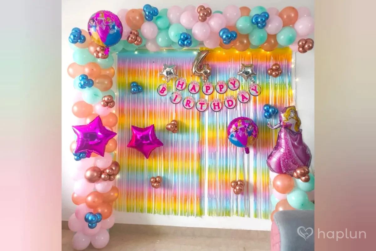 Princess Rainbow Theme Decoration