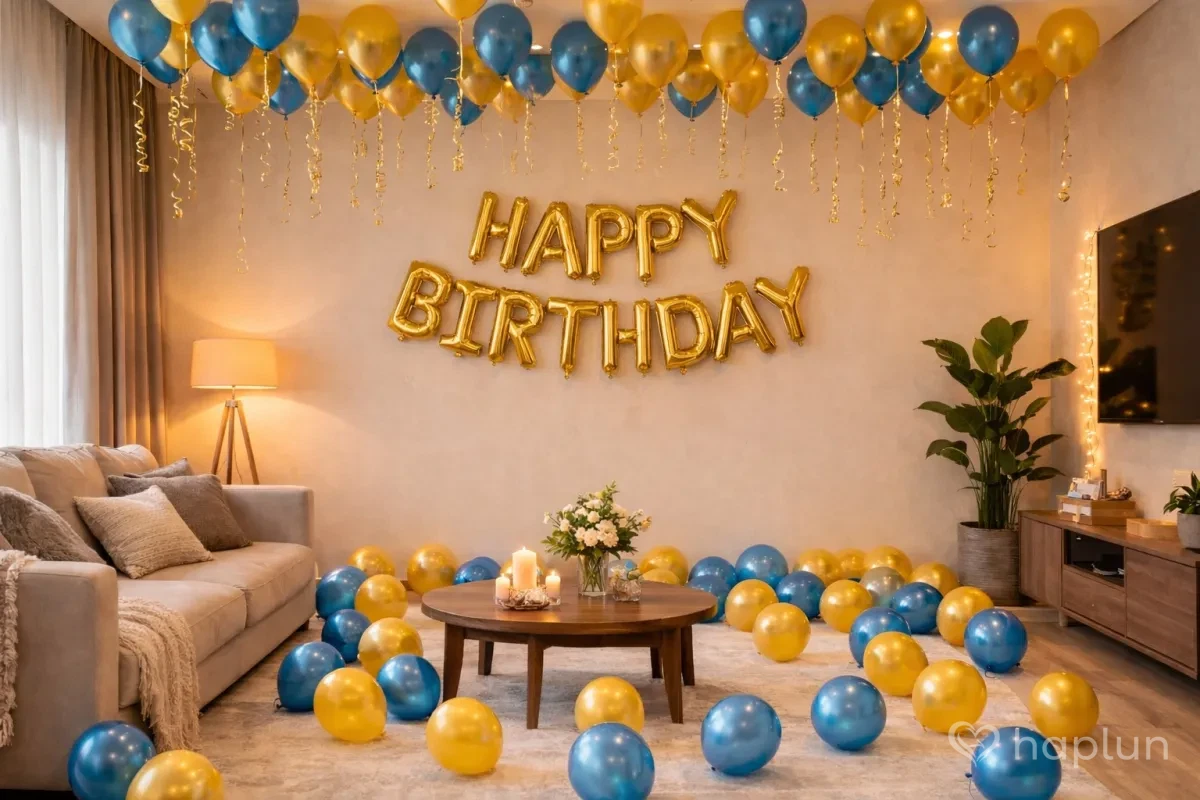 Amazing Metallic Balloons Decoration