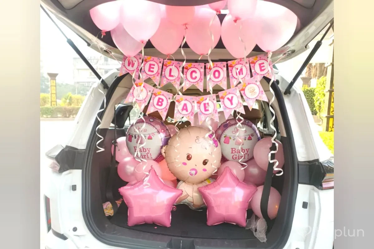 Baby Girl Car Dikki Decor