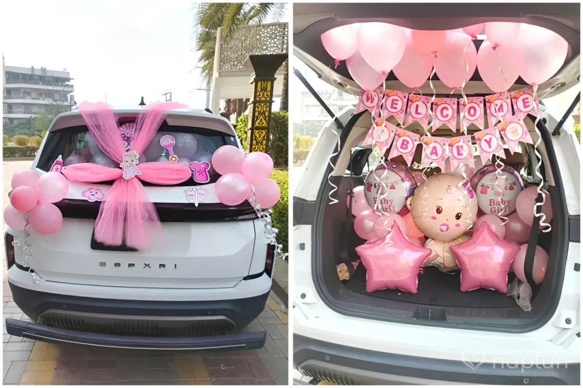 Baby Girl Car Dikki Decor