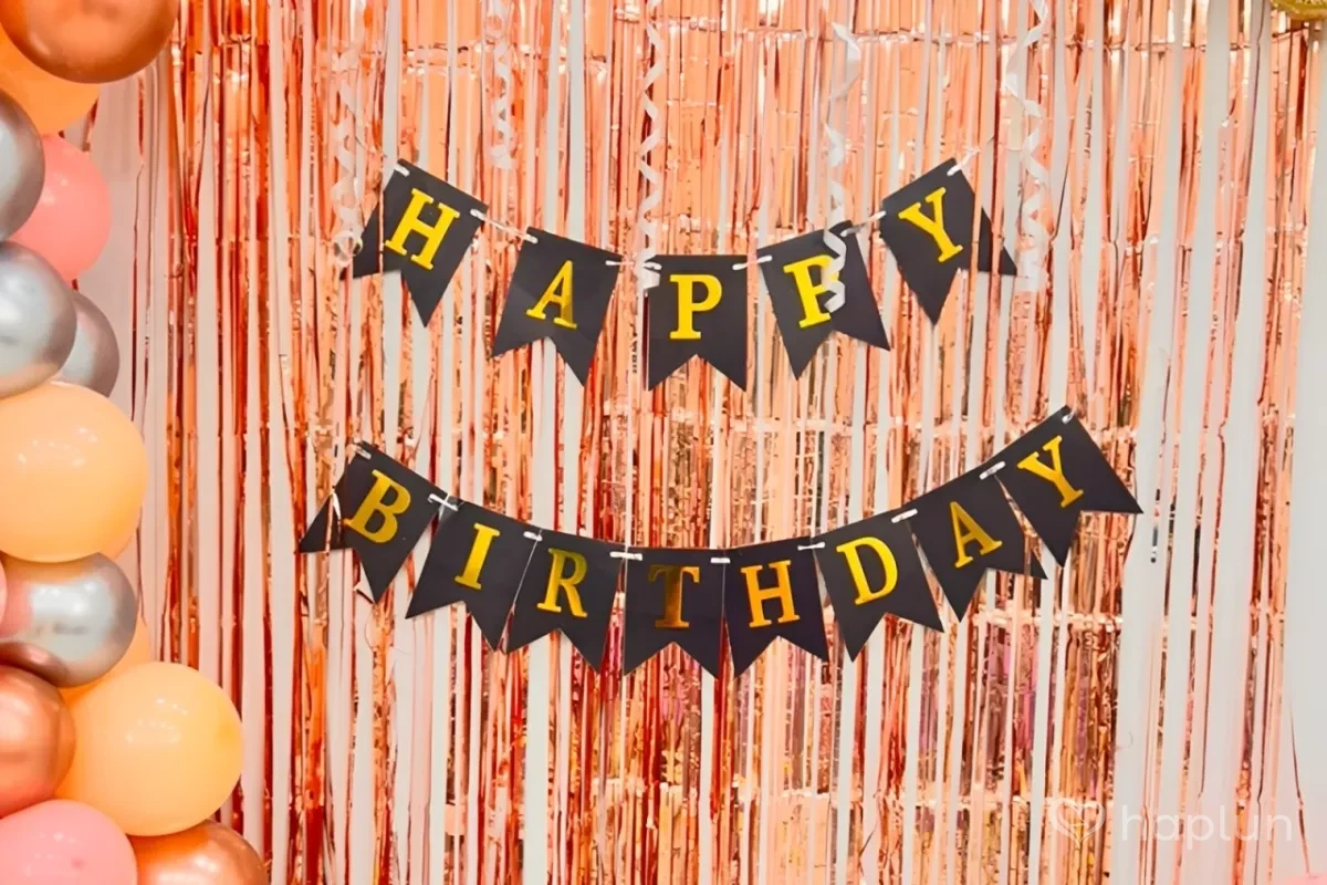 Birthday Paper Bunting  Decor