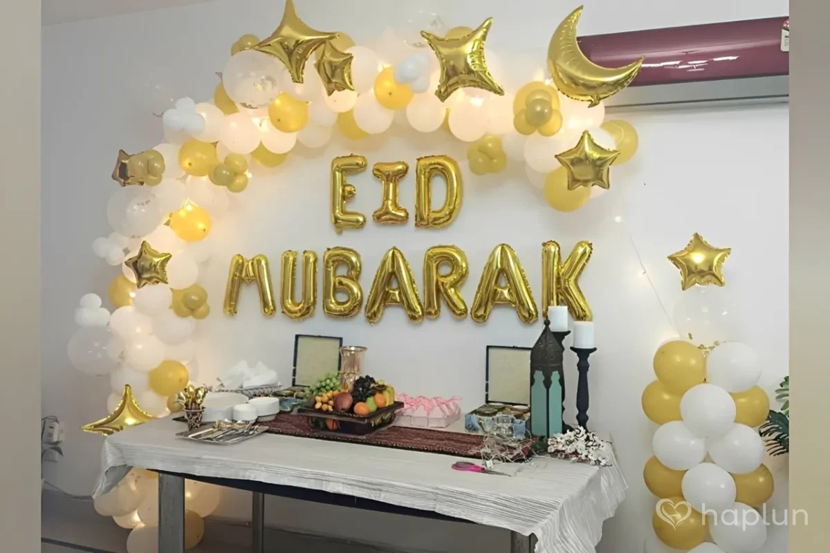 Eid Mubarak Balloon Decor