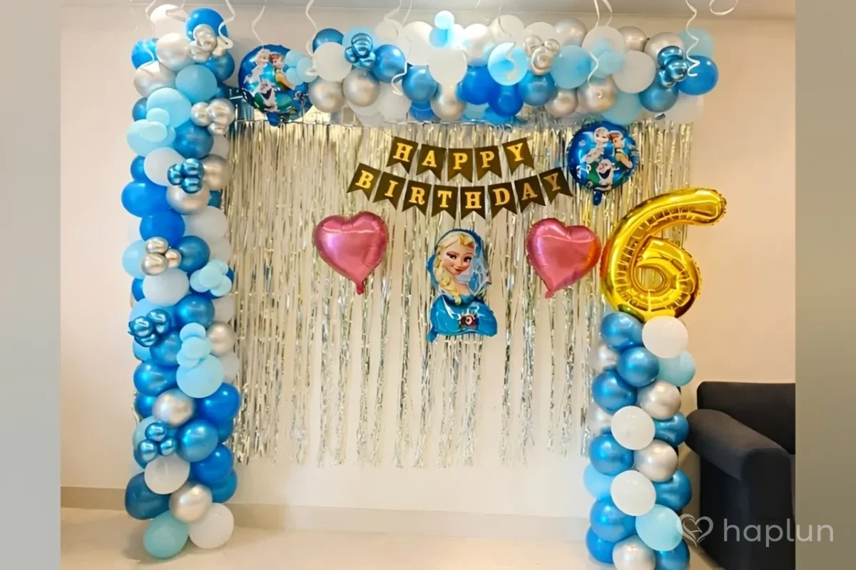 Frozen Princess Balloon Decor