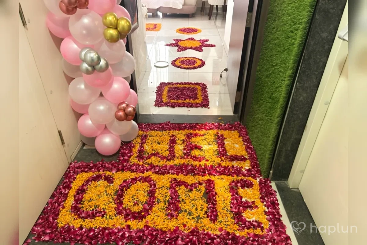 Little Girl Welcome Balloon Decor