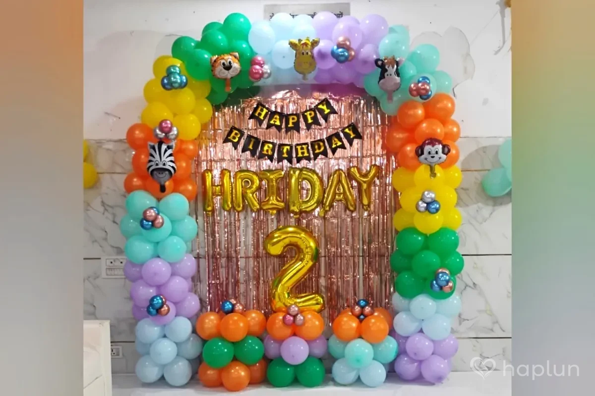 Multi Color Jungle Theme Decoration