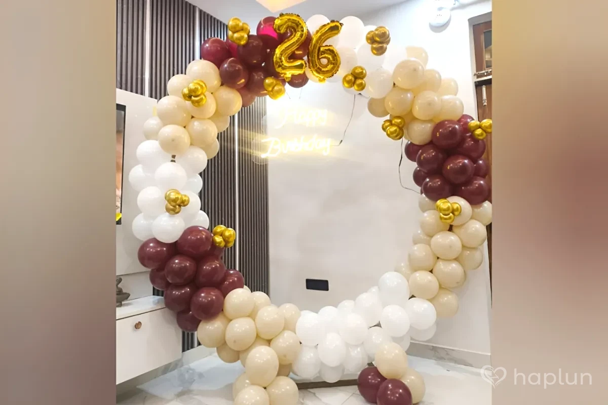 Simple Birthday Ring Decor