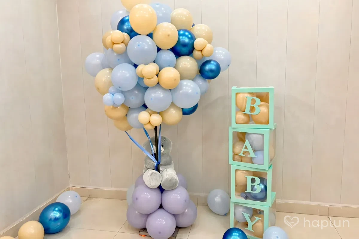 Teddy deocoration for welcome baby
