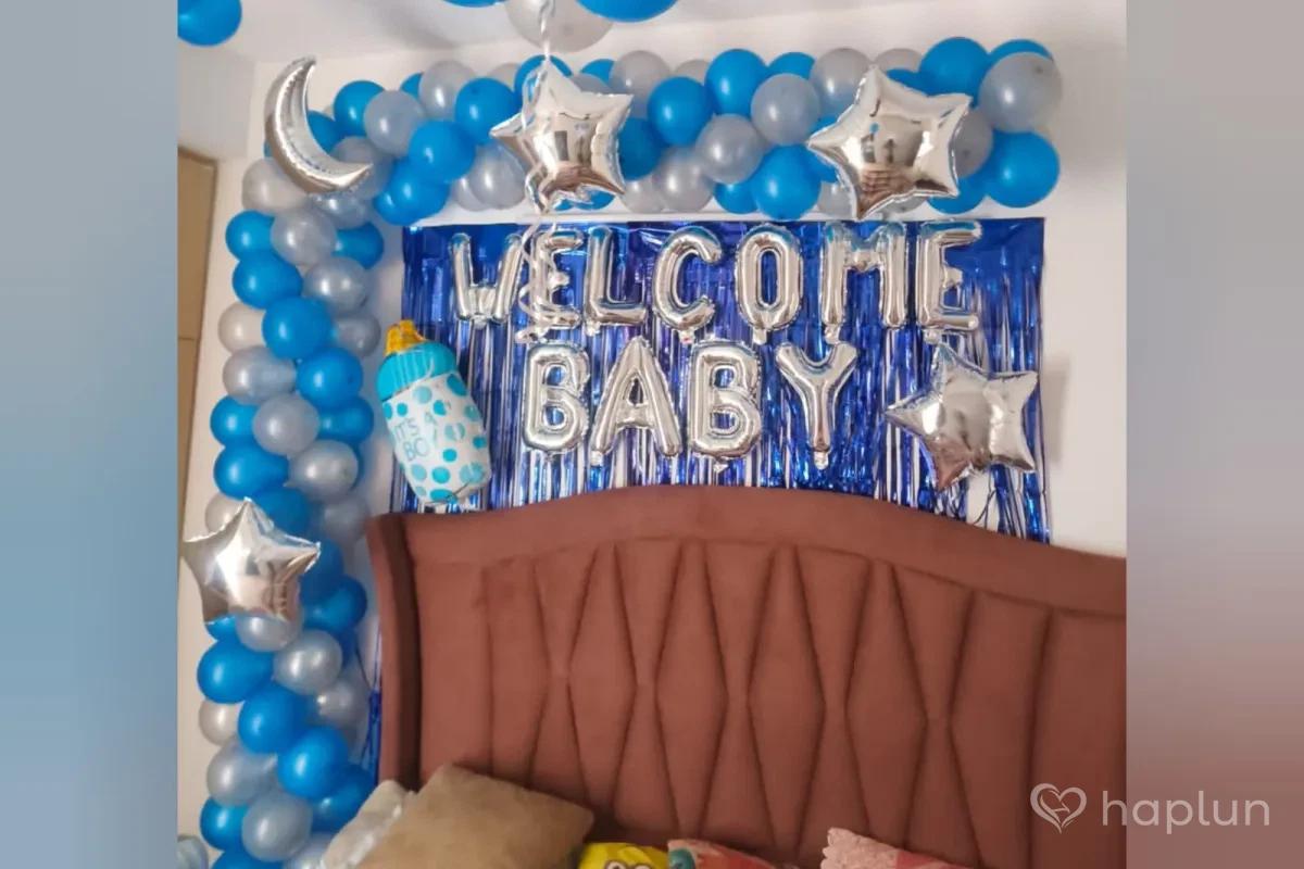 Baby Boy Welcome Decor at Room
