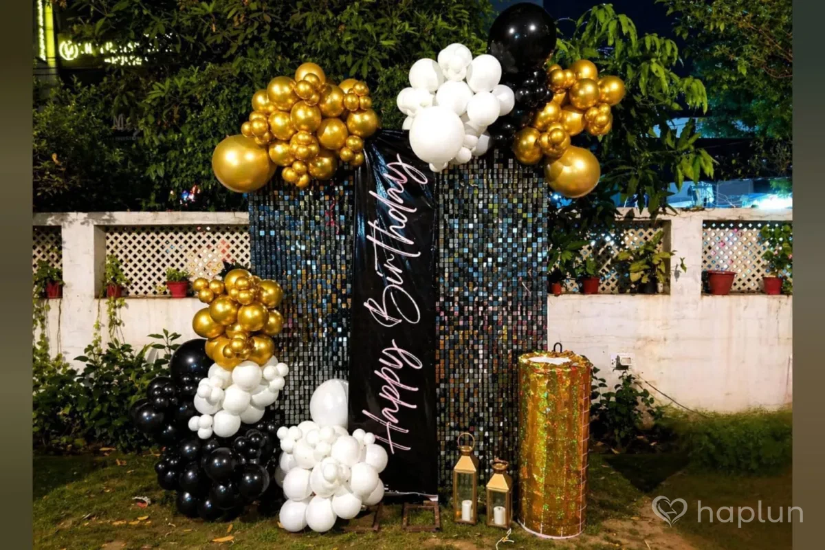 Chic Birthday Party Night Setup