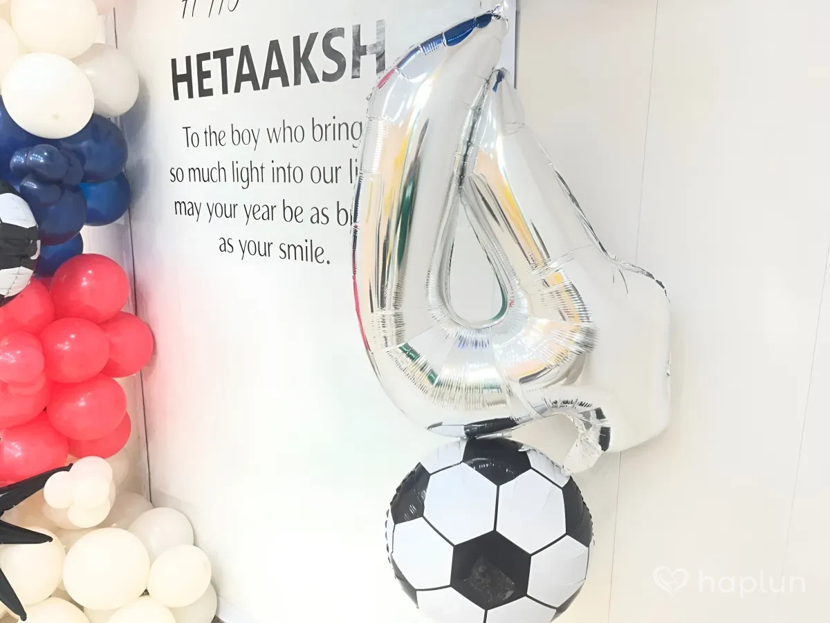 Football Birthday Balloon Decor