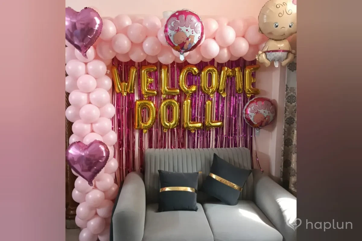 Little Miss Arrived Balloon Decoration