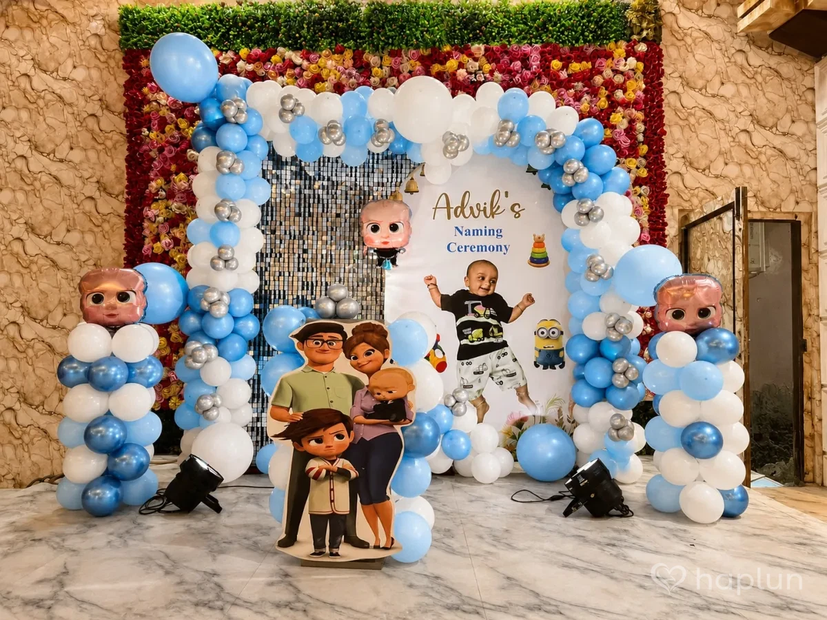 Boss Baby Naming Ceremony Setup