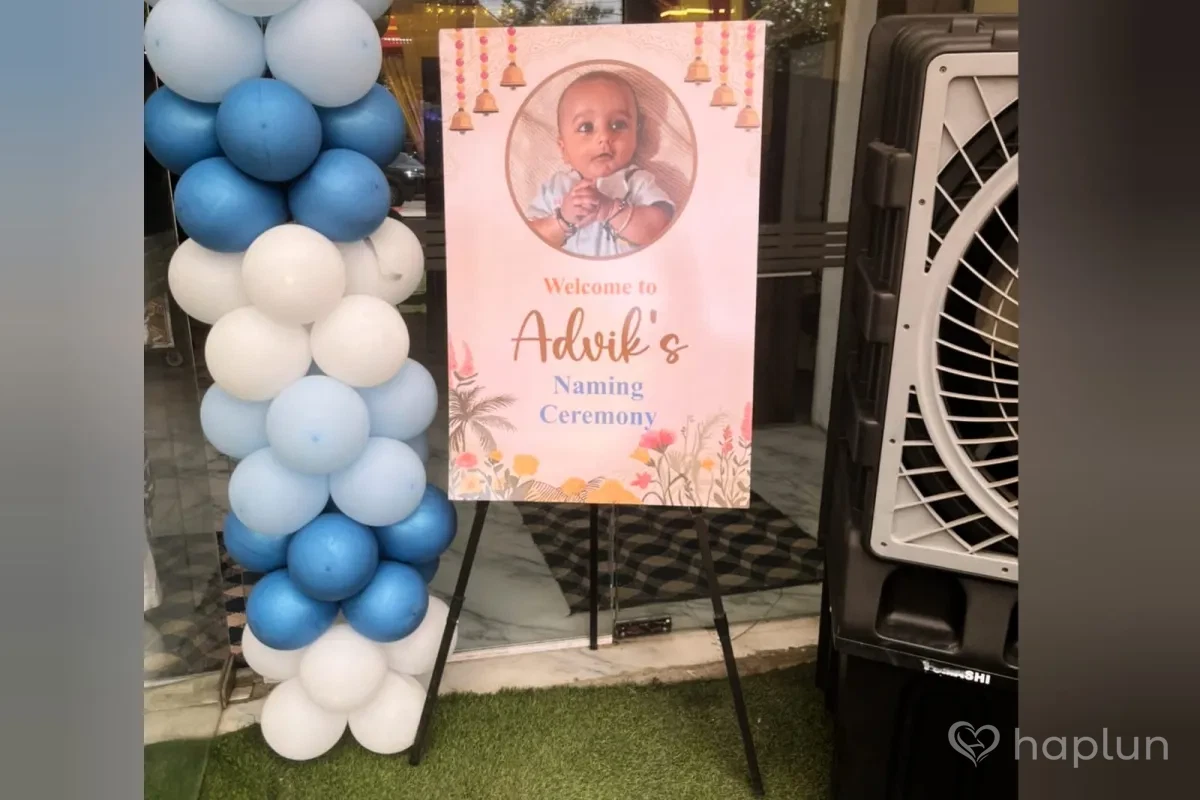 Boss Baby Naming Ceremony Setup