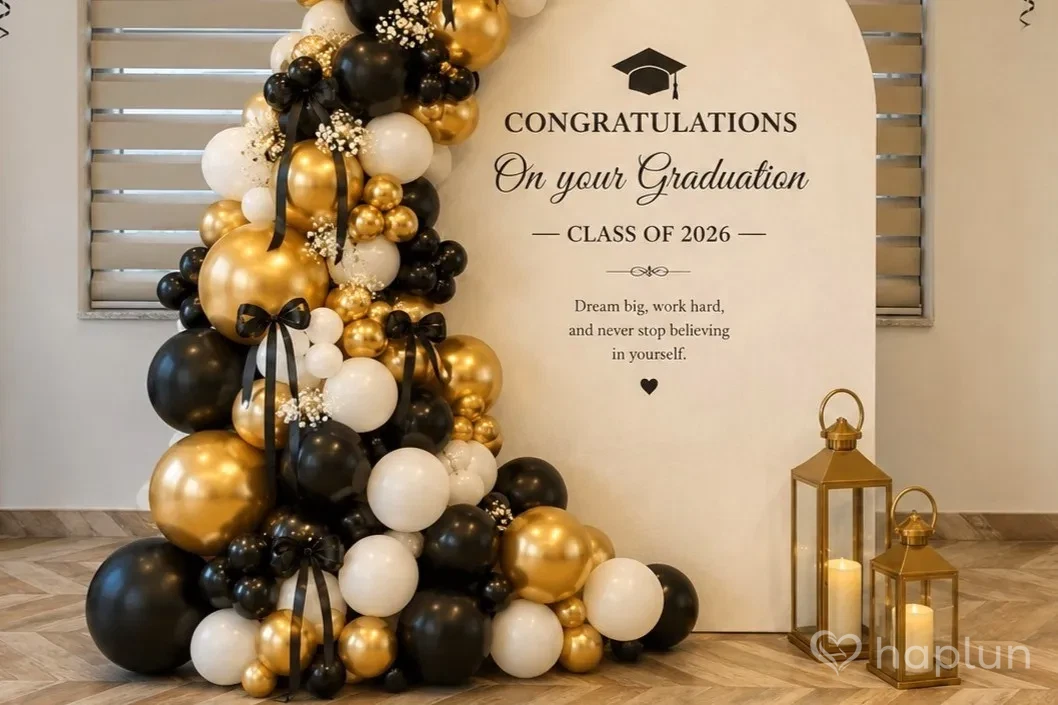 Achievement and Farewell Balloon Collage Decoration