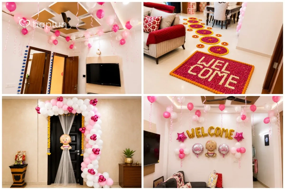 Baby Girl Grand Welcome Decoration