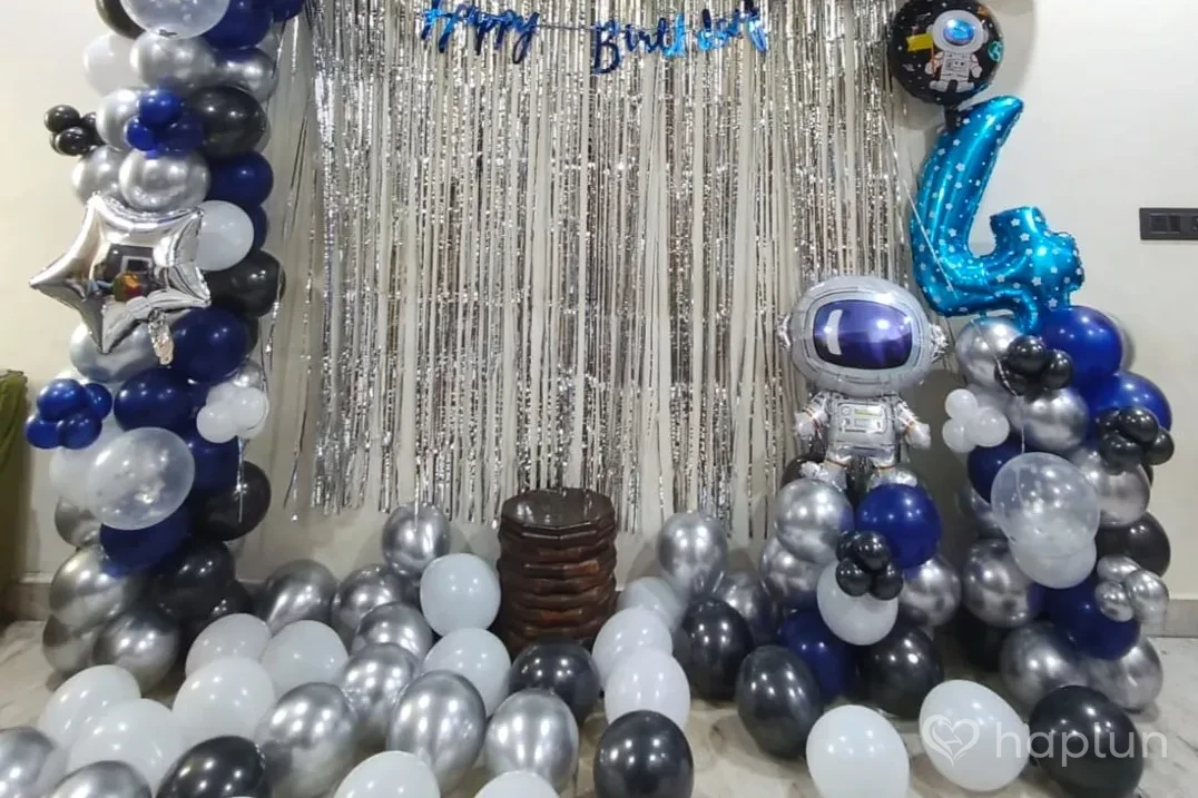 Space Theme Birthday Balloon Decoration