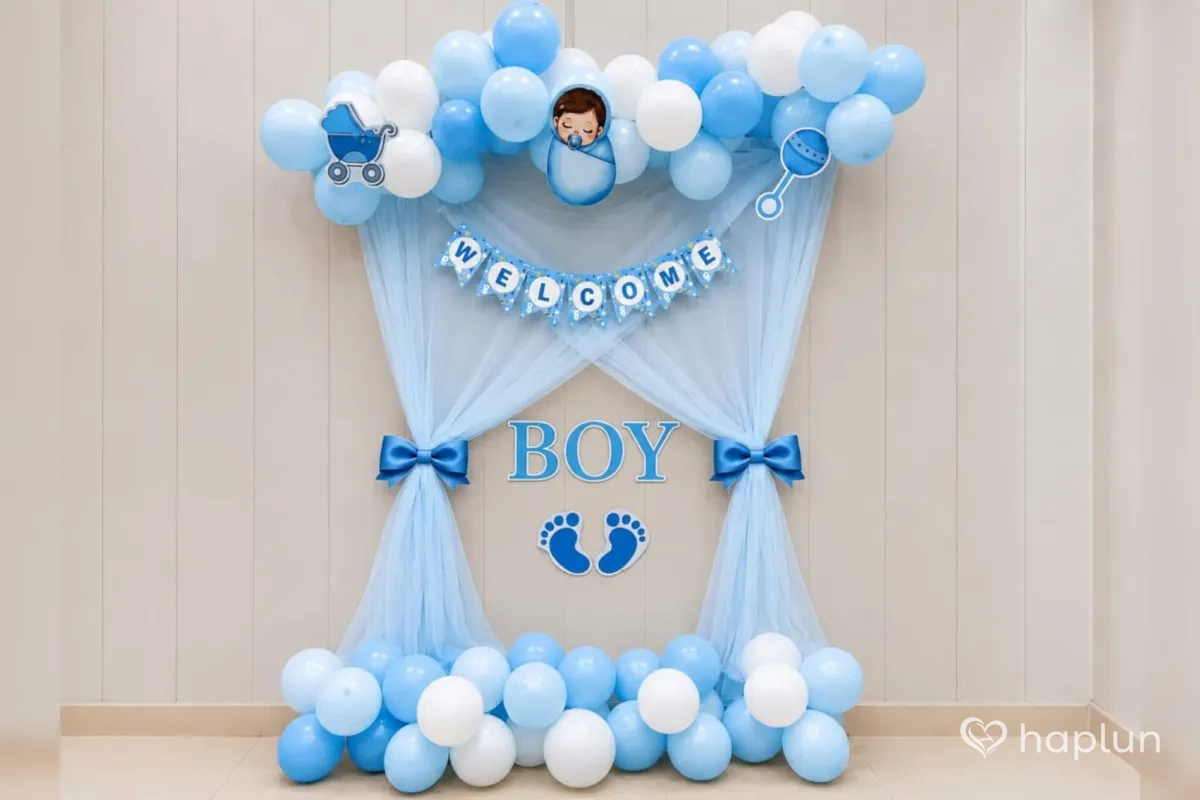 Surprise Baby Boy Arrival Decor