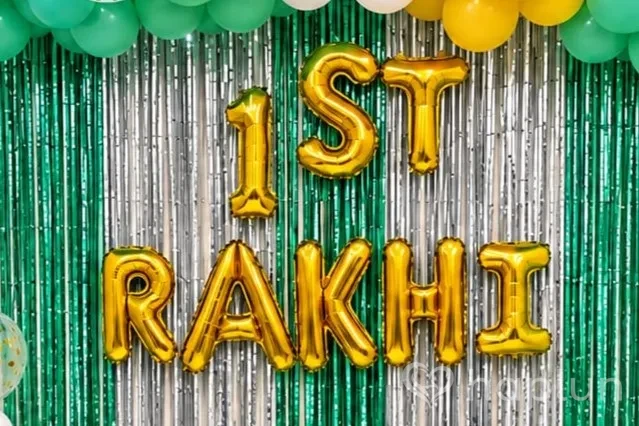 First Rakhi Balloon Decor