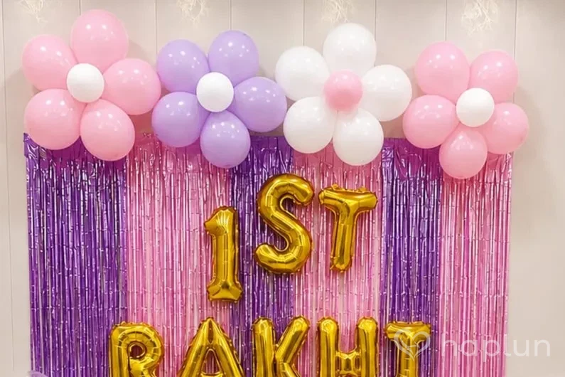 Simple Raksha Bandhan Balloon Decor