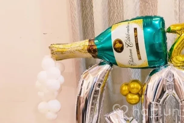 Champagne Bottle Marquee Decoration
