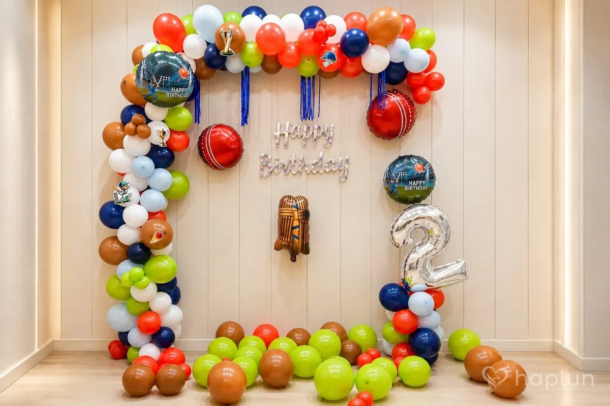 Cricket League Birthday Setup