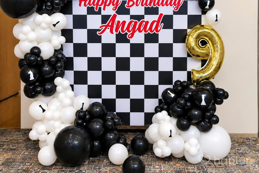 Chess Champion Birthday Flex Setup
