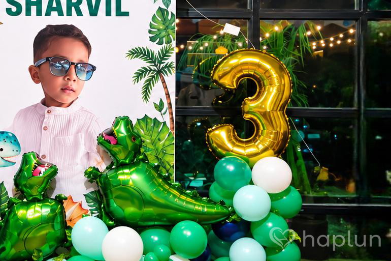 Dinosaur Theme Birthday Balloon Decoration