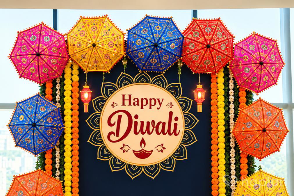 Diwali Flex Backdrop Decor