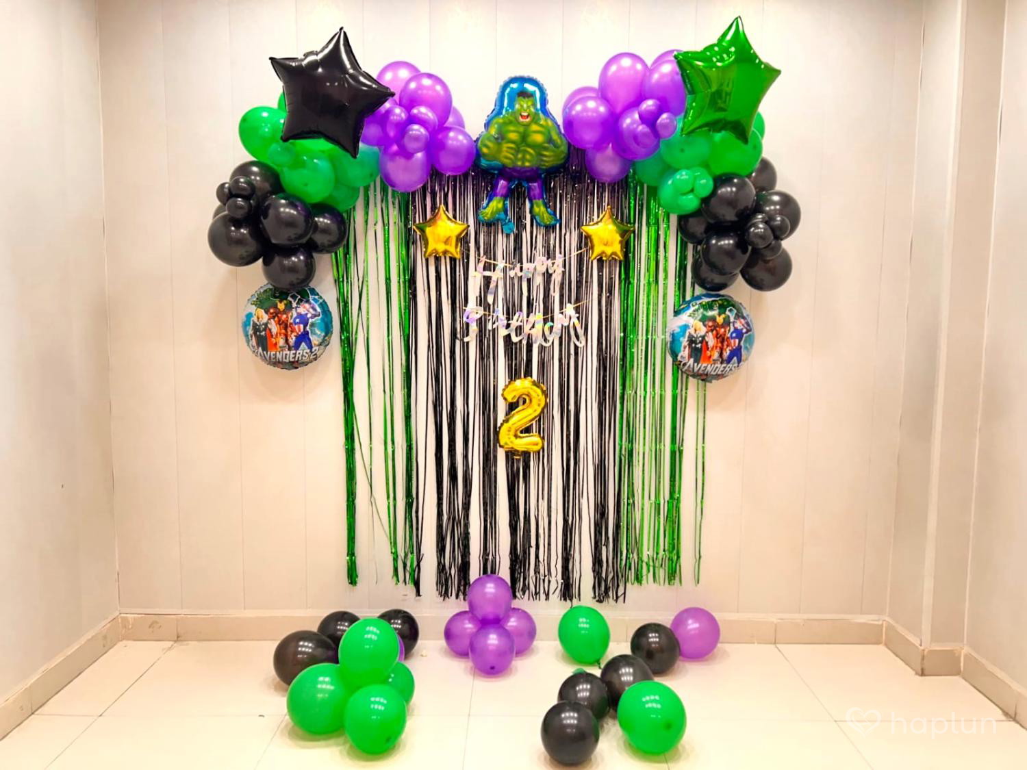 Incredible Hulk Birthday Setup