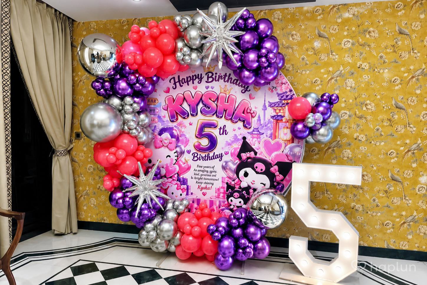 Kawai Kuromi Birthday Deco