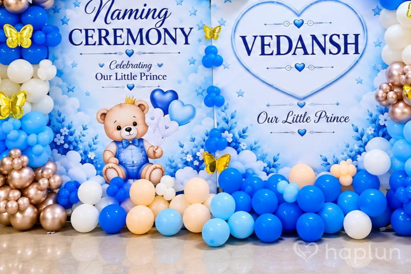 Naming Ceremony Balloon Decoration  for Boy