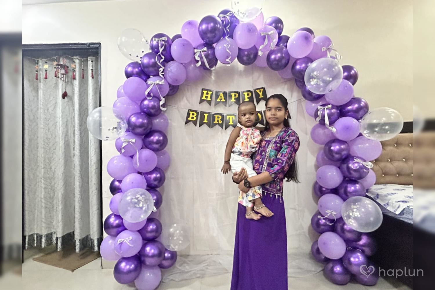 Purple Theme  Birthday Decoration