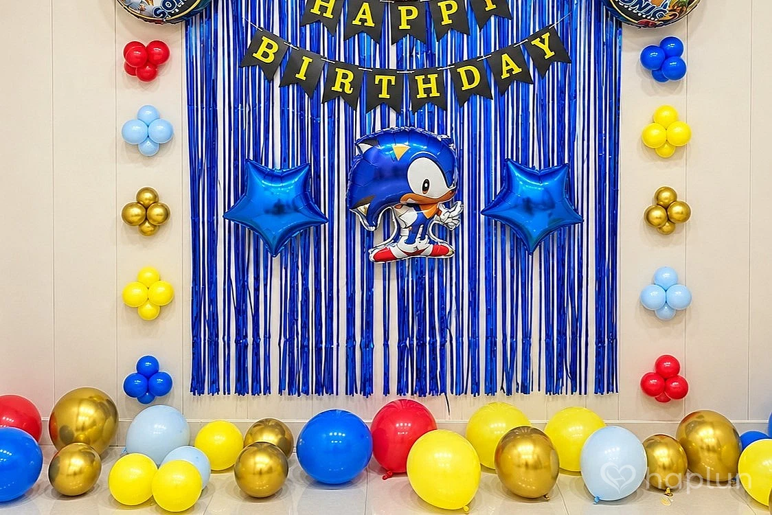 Sonic Theme Balloon Decor
