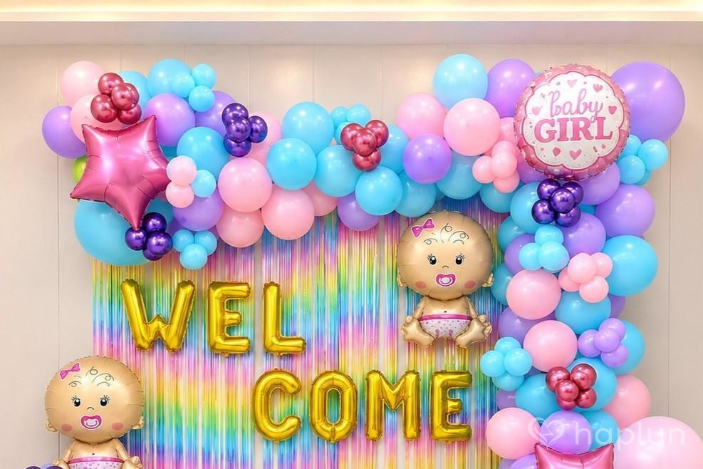 Twin Baby Welcome Balloon Decoration